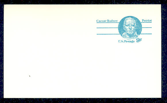 UX 70   9c Rodney F-VF Mint Postal Card #ux70