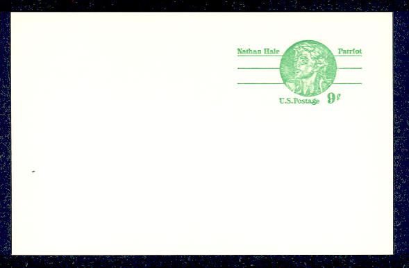 UX 72   9c Nathan Hale F-VF Mint Postal Card #ux72