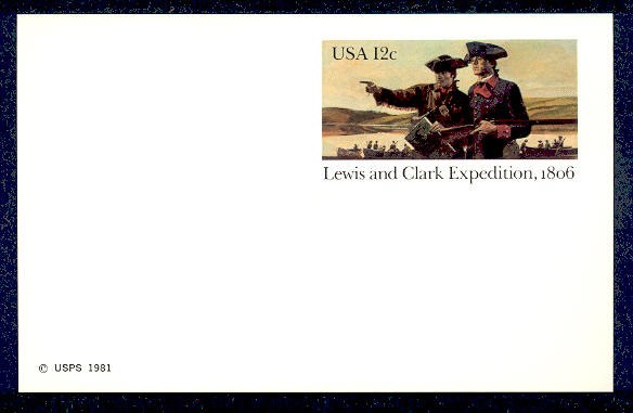 UX 91 12c Lewis  Clark Mint Postal Card #ux91