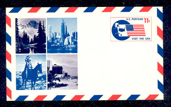 UXC 5   11c SIPEX F-VF Mint Airmail Postal Card #UXC5