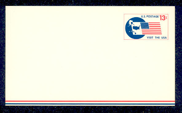 UXC 8   13c Travel F-VF Mint Airmail Postal Card #UXC8