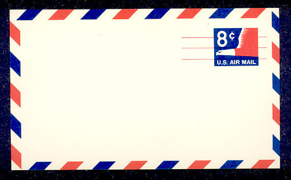 UXC 9   8c Eagle, Precancel F-VF Mint Airmail Postal Card #UXC9