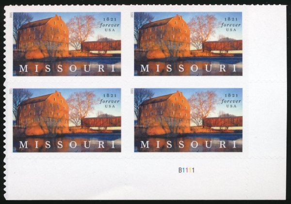 5626pb Forever Missouri Statehood Mint PB of 4 5626pb