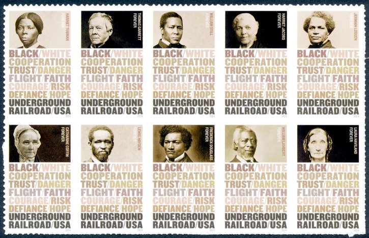 5834-43 Forever (.68) Underground Railroad MNH Block of 10 5834-43blk