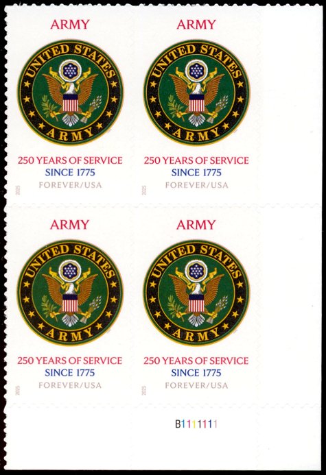 6003 .73 Army Mint NH Plate Block 6003pb