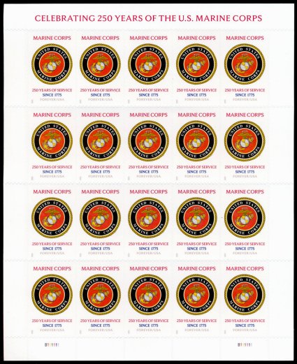 6005 .73 Maring Corps Mint NH Sheet 6005sh