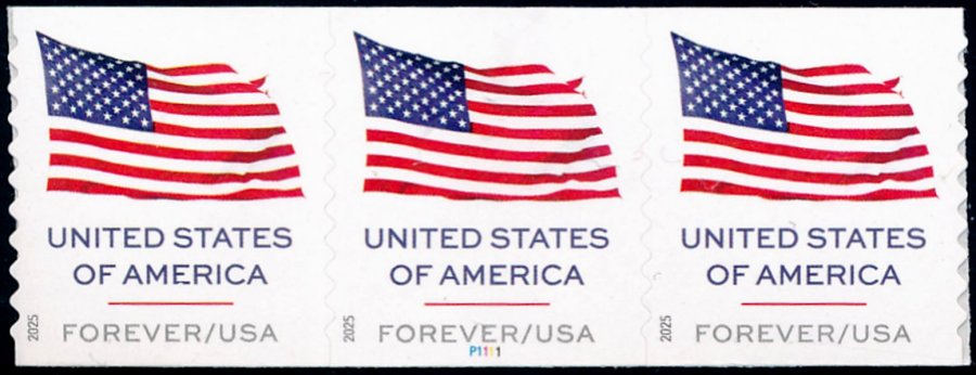 6017 .73 Flag Mint NH PNC of 3 6017pnc3