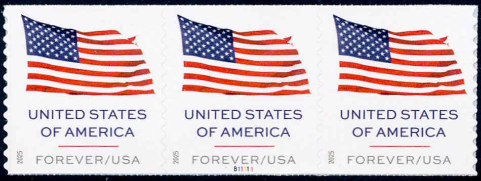 6019 .73 Flag Mint NH PNC of 3 6019pnc3