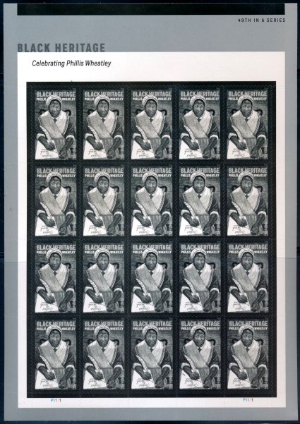 6053   .78 Forever Phyllis Wheatley  Mint NH Sheet of 20 6053sh