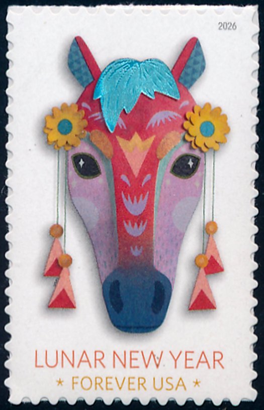 6064   .78 Forever Year of the Horse  Mint NH Single 6064nh