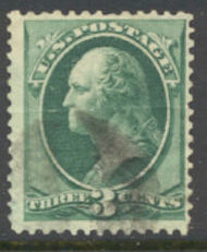 147 3c Washington, green, without grill, Used Minor Defects 147usedmd