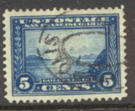 399 5c Pan-Pacific Golden Gate, blue, Perf 12, AVG Used 399uavg