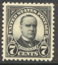 559 7c William McKinley AVG Mint Hinged 559ogavg