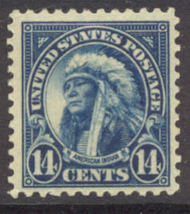 565 14c American Indian AVG Mint NH 565avgnh