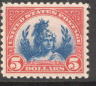 573 5. Statue of Freedom F-VF Mint NH 573nh