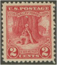 645 2c Valley Forge F-VF Mint NH 645nh