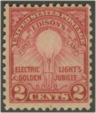 655 2c Edison,Rotary Press F-VF Mint NH 655nh
