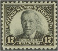 697 17c Woodrow Wilson F-VF Mint, hinged 697og