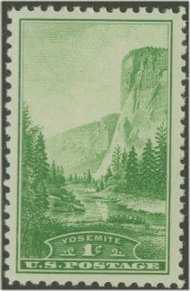 740 1c Yosemite F-VF Mint NH 740nh