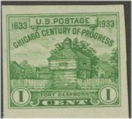 766a 1c Chicago Fair Imperforate F-VF Mint NH 766anh