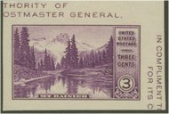 770a 3c Mirror Lake Imperforate F-VF Mint NH 770anh