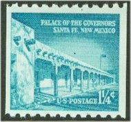 1054A 1 1/4c Governor Palace Coil F-VF Mint NH 1054anh
