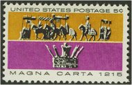 1265 5c Magna Carta F-VF Mint NH Plate Block of 4 31265pb