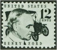 1286A 12c Henry Ford F-VF Mint NH Plate Block of 4 1286apb