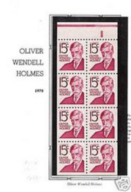 1288Bc 15c Holmes , Booklet Pane of 8 Mint NH 1288bcnh