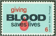 1425 6c Blood Donor F-VF Mint NH Plate Block of 4 1425pb