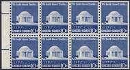 1510c 10c Jefferson Memorial, Booklet Pane of 8 F-VF Mint NH 1510cnh