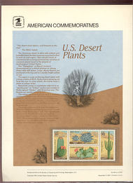 1942-45 20c Desert Plants USPS Cat. 156 Commemorative Panel cp156