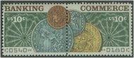 1577-8 10c Banking/Commerce F-VF Mint NH Plate Block of 4 1577pb