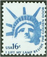 1599 16c Statue of Liberty F-VF Mint NH Plate Block of 4 1599pb