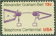1683 13c Telephone Centennial F-VF Mint NH 1683nh