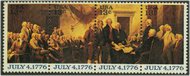 1691-4 13c Declaration of Independence F-VF Mint NH Plate Block  1691pb