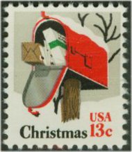 1730 13c Christmas-Mailbox F-VF Mint NH 1730nh