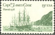 1733 13c Capt. Cook-Seascape F-VF Mint NH Plate Block of 4 1733pb