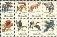 1757a 13c Capex Block of 8 stamps Used 1757aattu
