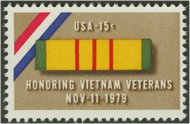 1802 15c Viet Nam Veterans F-VF Mint NH 1802nh