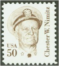 1869 50c Chester Nimitz F-VF Mint NH 1869nh