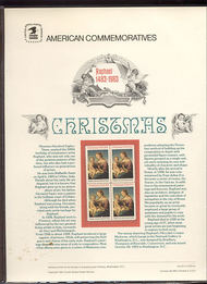 2063 20c Christmas Traditional USPS 201 Commemorative Panel cp201