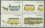 2059-62 20 Streetcars 4 Singles F-VF Mint NH 2059sing