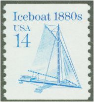 2134 14c Iceboat Coil F-VF Mint NH 2134nh