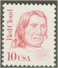 2175 10c Red Cloud Used 2175used