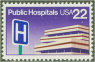 2210 22c Public Hospitals F-VF Mint NH Plate Block of 4 2210pb