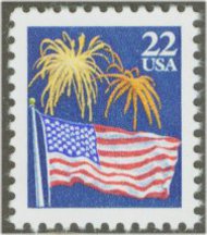 2276 22c Flags  Fireworks F-VF Mint NH 2276nh