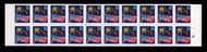 2276a 22c Flags  Fireworks Booklet Pane of 20 Mint NH 2276apane