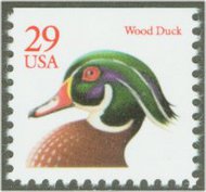 2485a 29c Wood Duck KCS Booklet Pane F-VF Mint NH 2485a