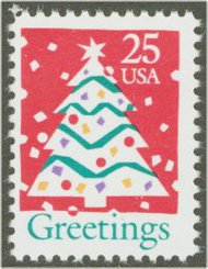 2515 25c Christmas Tree F-VF Mint NH 2515nh